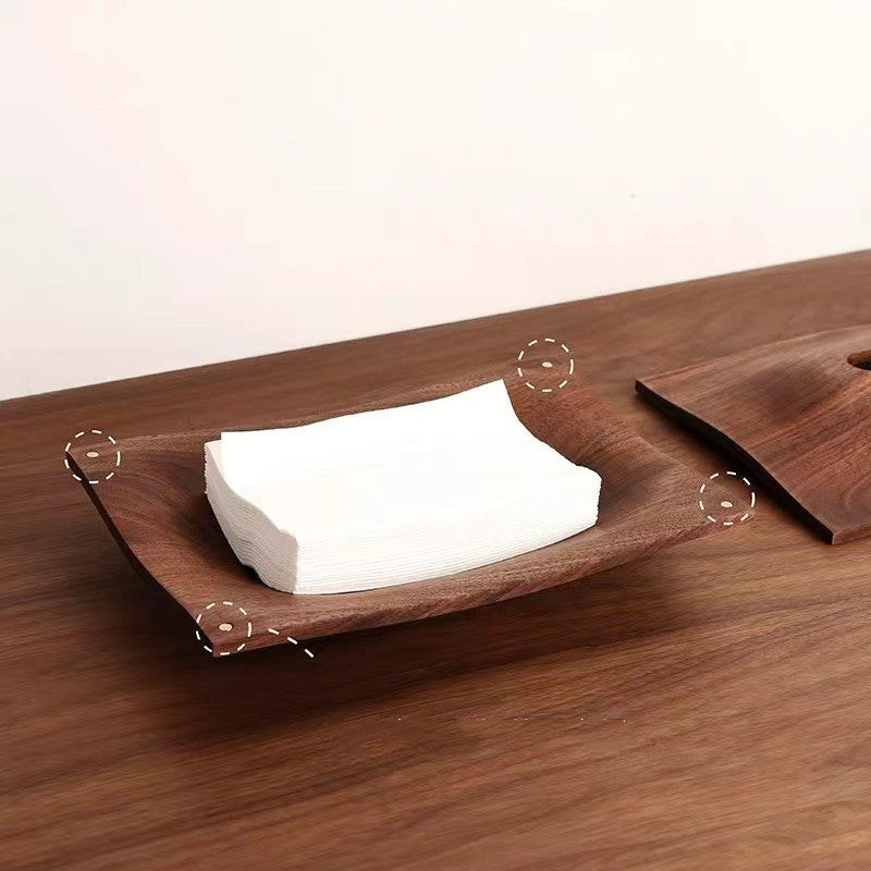 Home Living Room Restaurant Homestay Wooden Hill Tissue Box