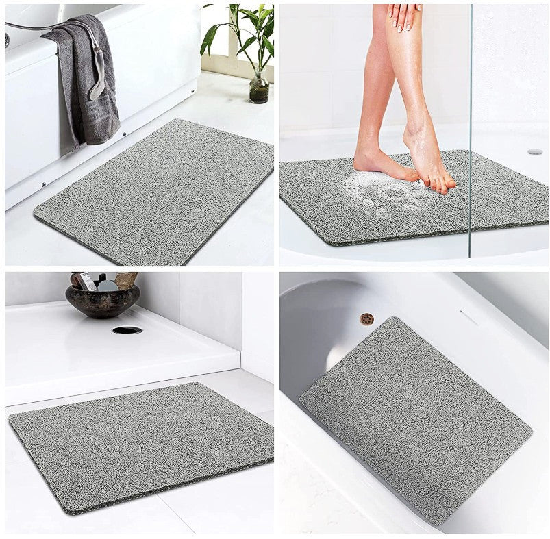 Home Bathroom Bath Shower Stomp Feet Silk Circle Mat