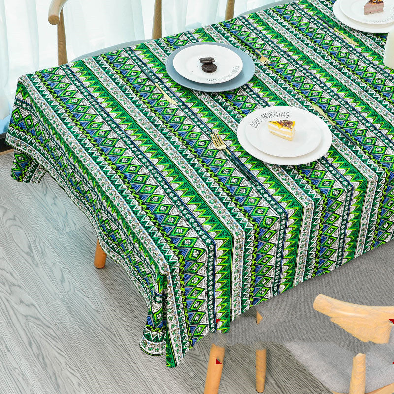 Tablecloth Printed Cotton Linen Table Cloth Rectangle