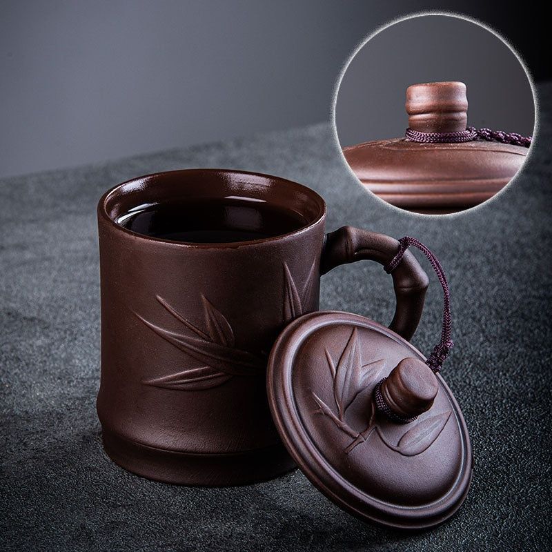 Purple Clay Pot Lid Tea Cup Household Tea Brewing Tea