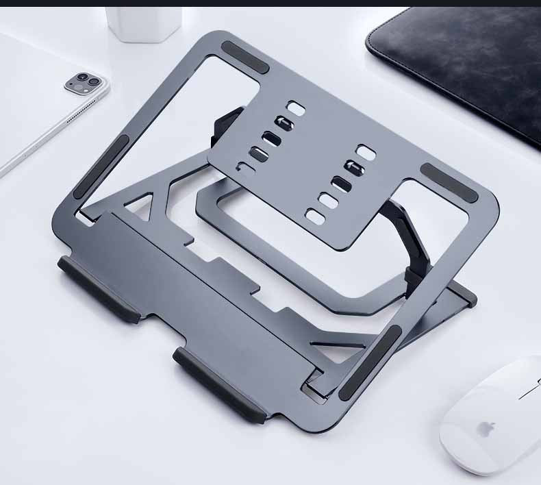 Einstellbare Aluminium Laptop Multi-Winkel Schreibtisch Laptop Halter Für Computer Laptop Halter Kühlung Halterung Riser Lagerung Rack