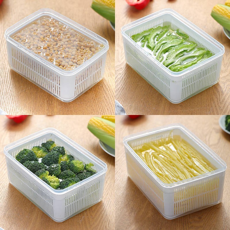 Produce Vegetable Fruit Storage Containers For Refrigerator