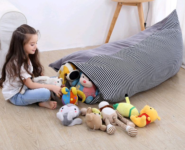 Large-capacity woven moving bag crystal velvet storage bag thickened portable toy storage bag