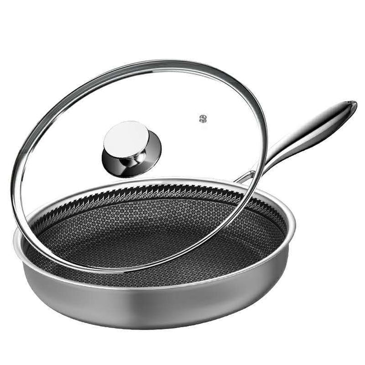 Stainless steel frying pan