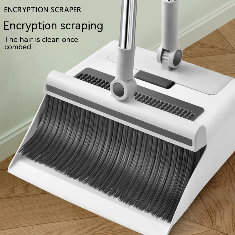 Dustpan Floor Brush Three-in-one Atmospheric Space Saving Broom Combination Suit