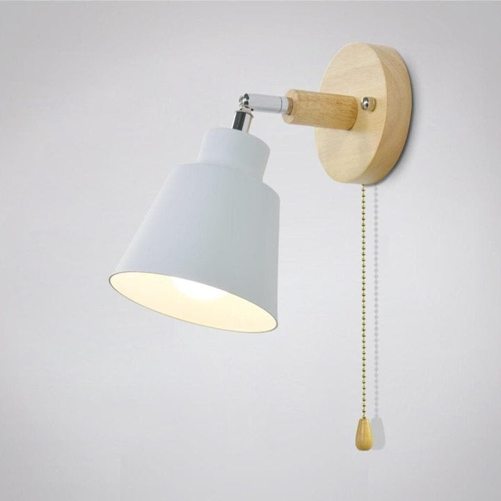 Macaron Bedside Lampshade Wooden Zipper