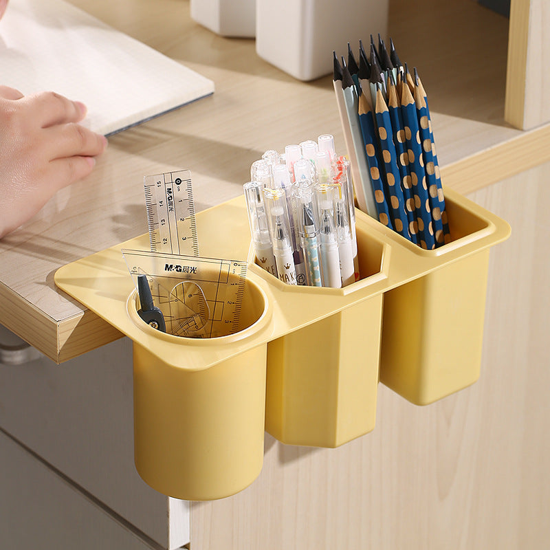 Boîte à papeterie multifonctionnelle pour stylos créatifs de bureau de grande capacité