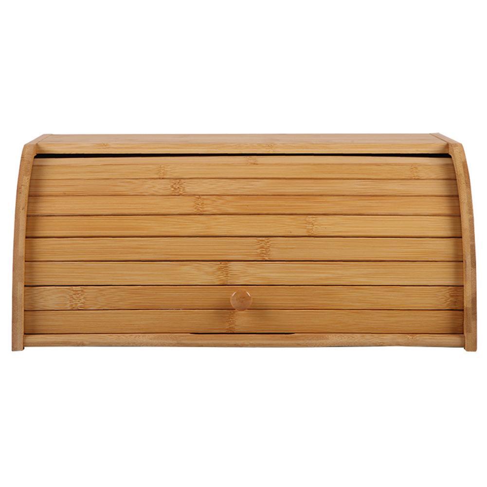 Solid wood storage box drawer bread box