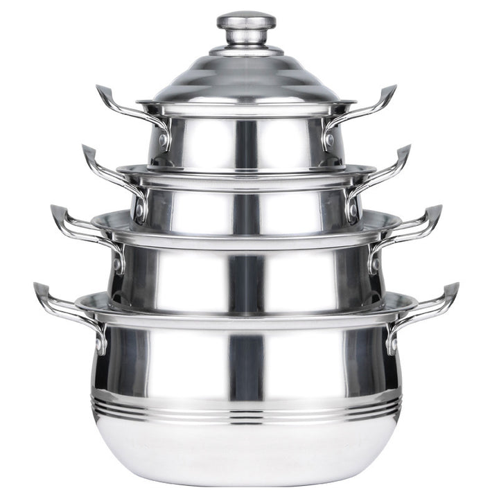 Stainless Steel Soup Pot Tower Cover Household