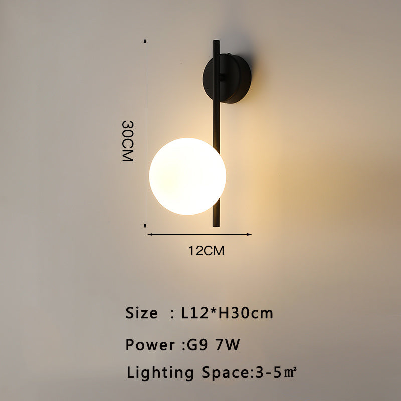 Modern Minimalist Hotel Living Room Background Wall Light