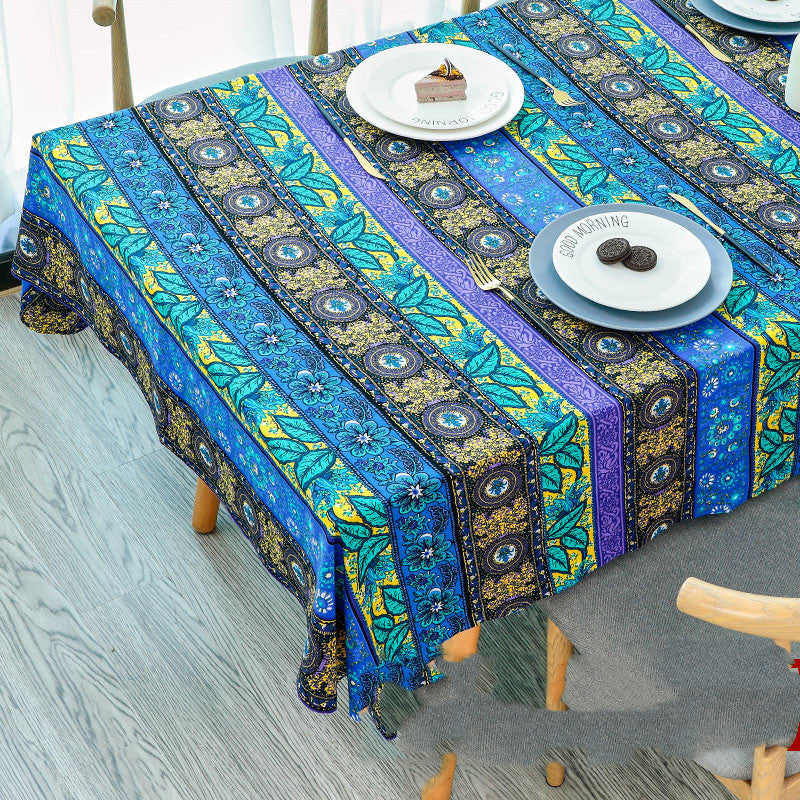 Tablecloth Printed Cotton Linen Table Cloth Rectangle