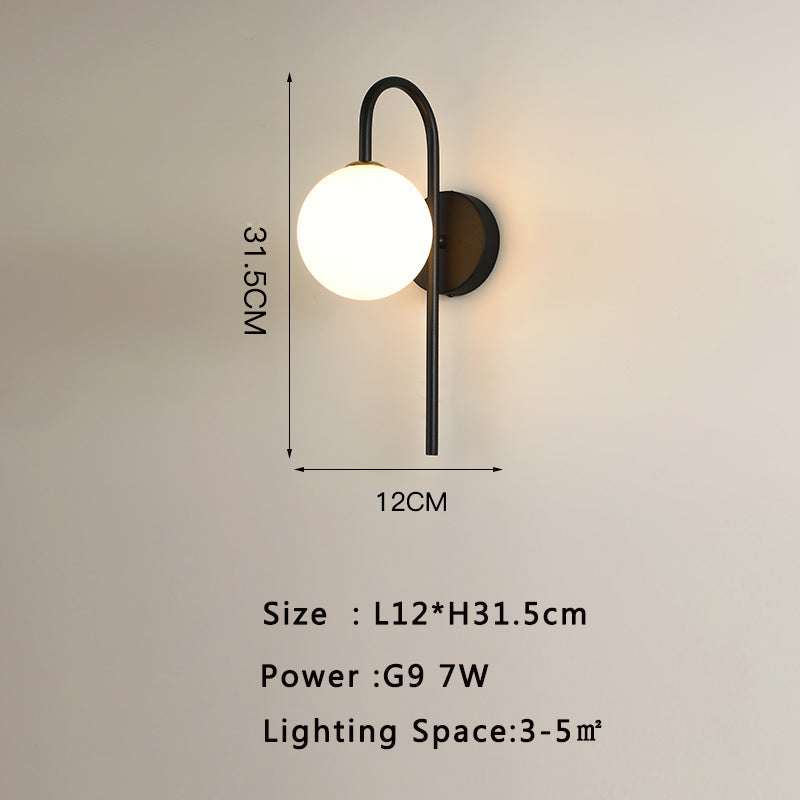 Modern Minimalist Hotel Living Room Background Wall Light