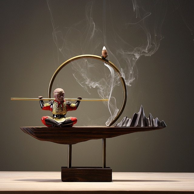 Creative inverted incense burner