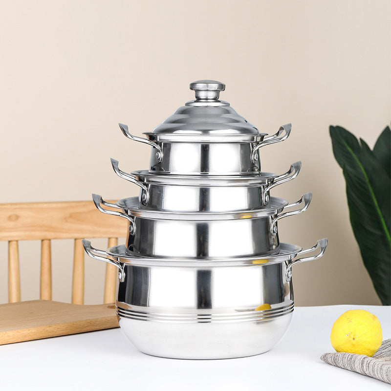 Stainless Steel Soup Pot Tower Cover Household