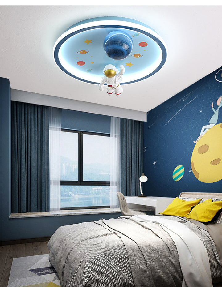 Creative Astronaut Children's Room Ceiling Lamp