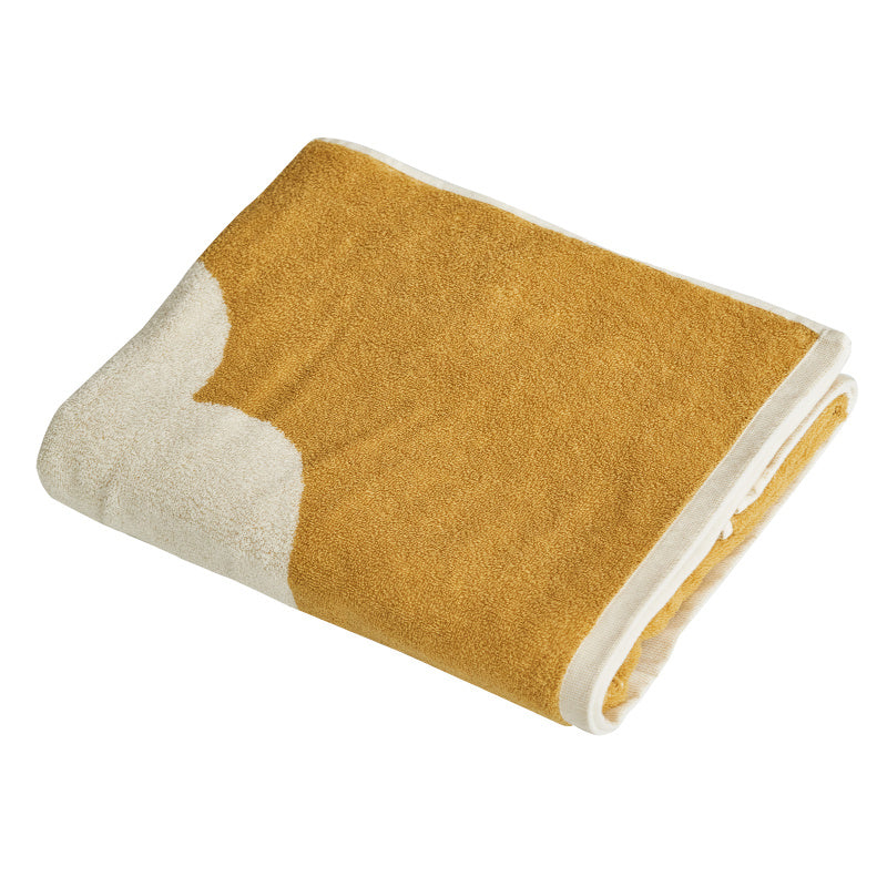 Serviette de toilette en coton peigné Serviette de bain absorbante