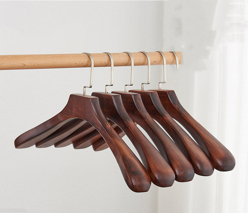 Non-marking Non-slip Solid Wood Hanger Clothing Store