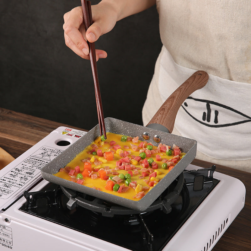 Flat Bottom Non-stick Frying Pan Restaurant Egg Dumplings Liuxin Omurice Mould