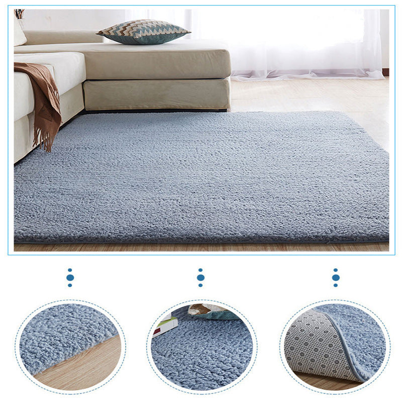 Faux Cashmere Long Wool Carpet Living Room Sofa