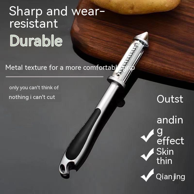 Thickened Stainless Steel Five-in-one Multifunctional Paring Knife