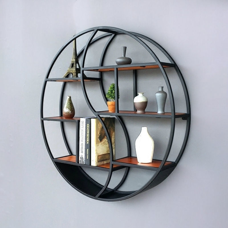 Scandinavian Light Luxury Wall Shelf Iron Wall Hanging