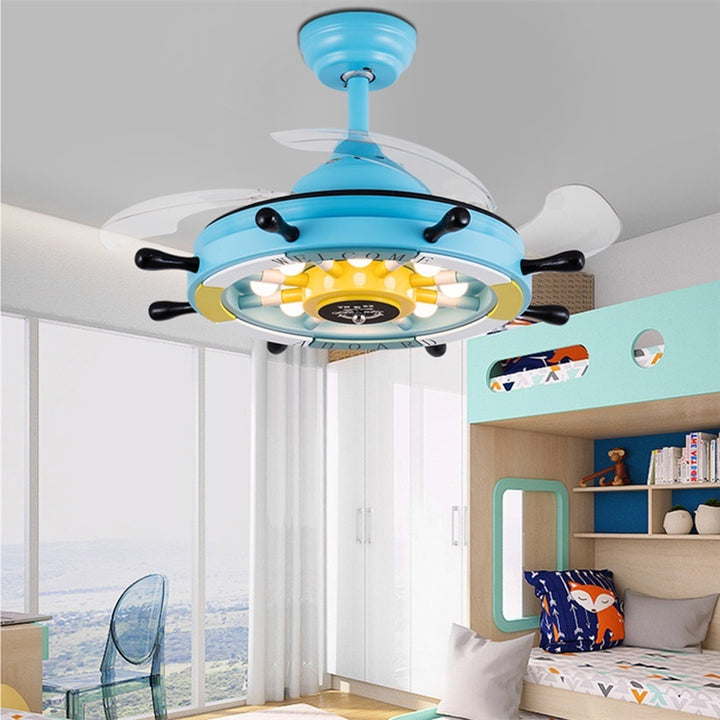 Invisible Fan Lamp In Children's Room Simple Modern Cartoon