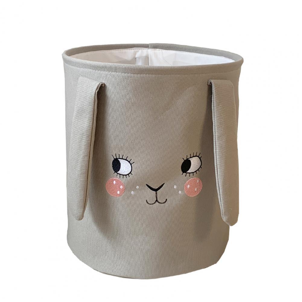 Fabric Toy Embroidery Storage Bucket