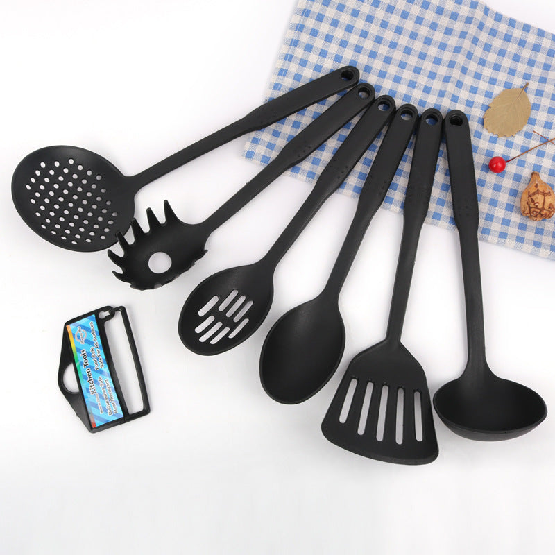 Nine-point Handle Plastic Nylon Kitchenware Six-piece Non-stick Pan Spatula Set Cooking Shovel Spoon Tool Kitchen Tools