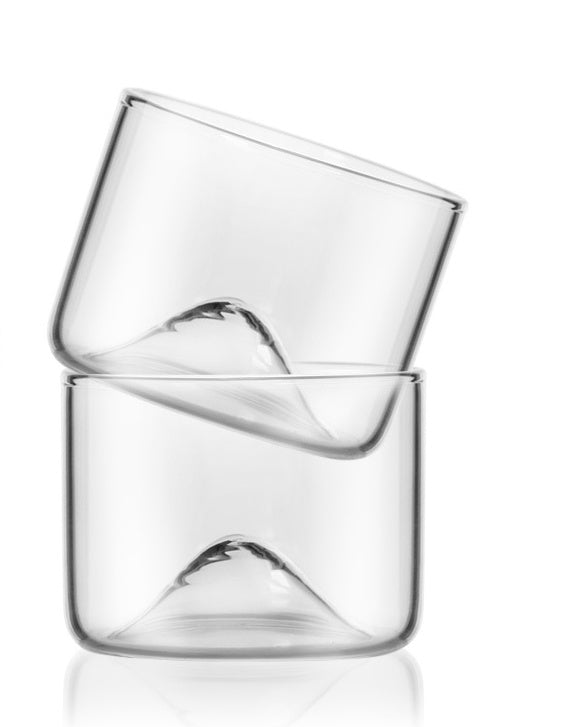 High Borosilicate Glass Water Cup Mountain Style Tea Cup