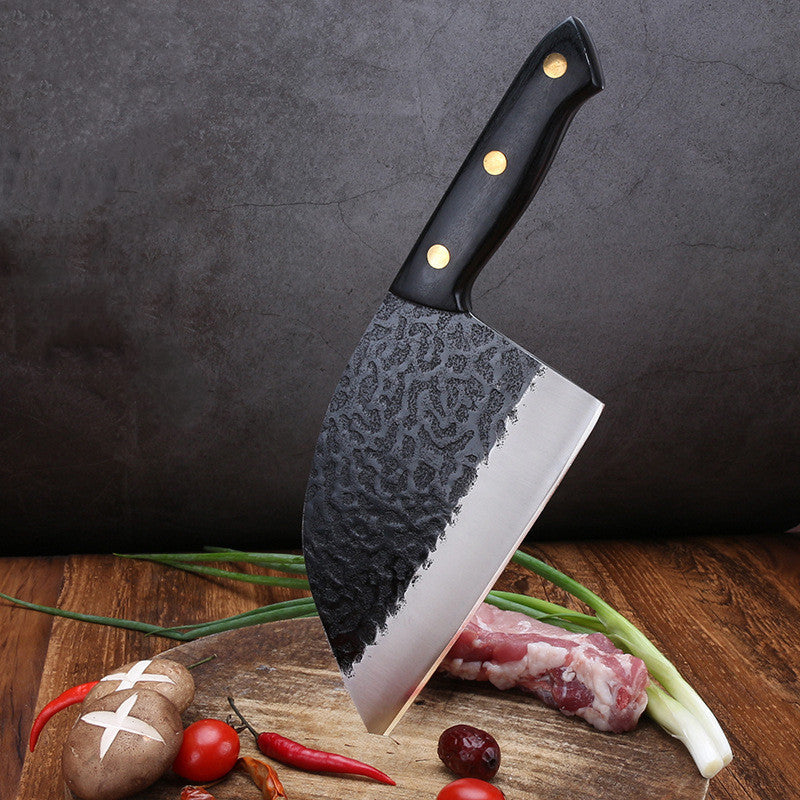 Forged Hammered Retro Cut Bones And Vegetables Stainless Steel Kitchen Knives