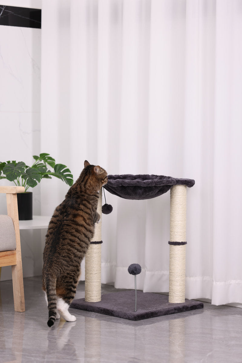 Integrated Cat Scratching Pillar Toy With Nest