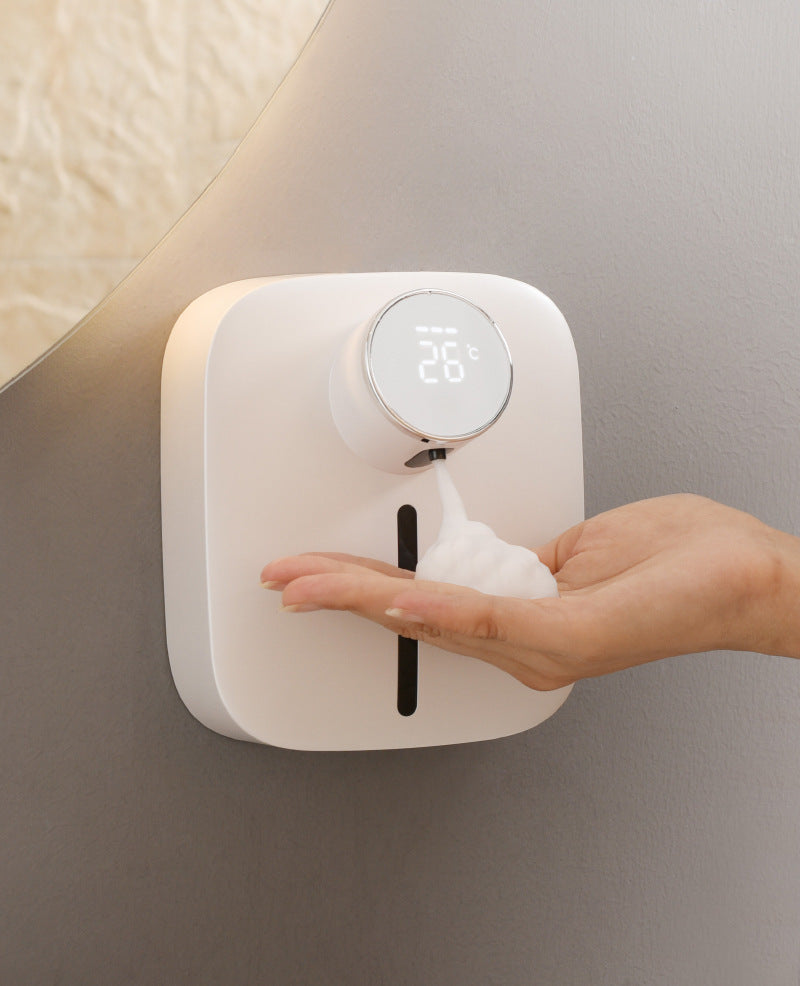 Distributeur de savon mural intelligent à capteur, machine désinfectante pour les mains en mousse