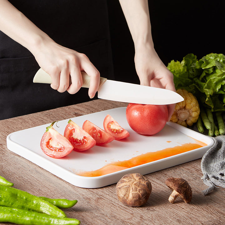 Doppelseitiges Schneidebrett für die Küche, Obstschnitt, schimmelfreies Schneidebrett aus Kunststoff