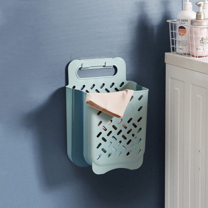 Bathroom Wall Hanging Folding Laundry Basket