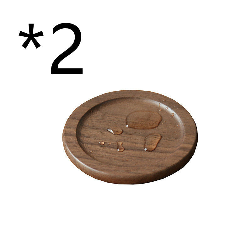 Japanese style wooden coaster set