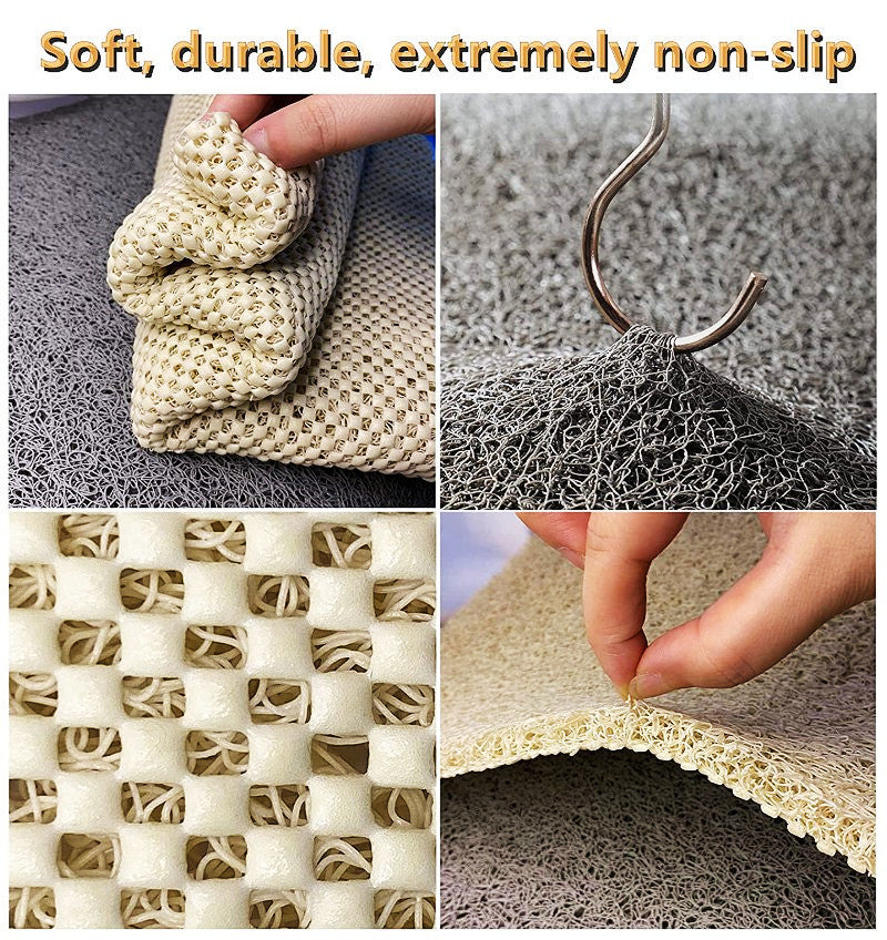 Home Bathroom Bath Shower Stomp Feet Silk Circle Mat