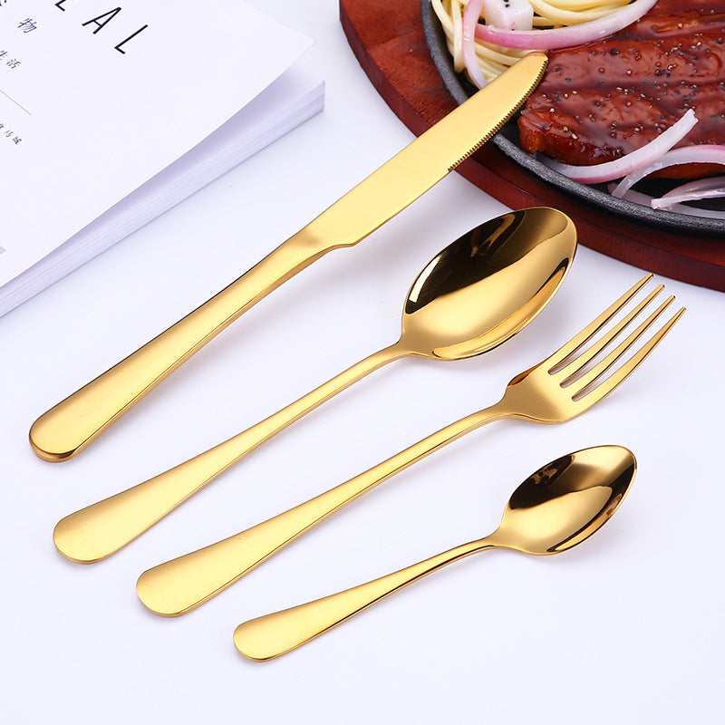 Stainless Steel Knife, Fork And Spoon Creative Nordic Style Tableware