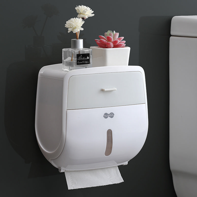 Toilet paper towel box toilet paper towel holder no perforation waterproof roll paper tube creative toilet paper box