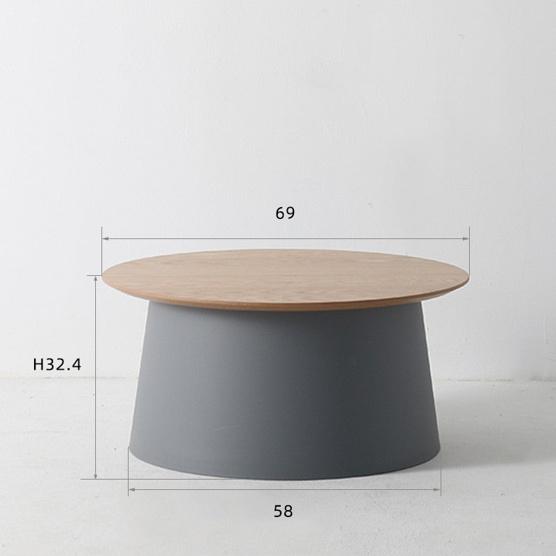 Simple Solid Wood Tea Table Living Room Simple Round Tea Table Sofa Edge Several