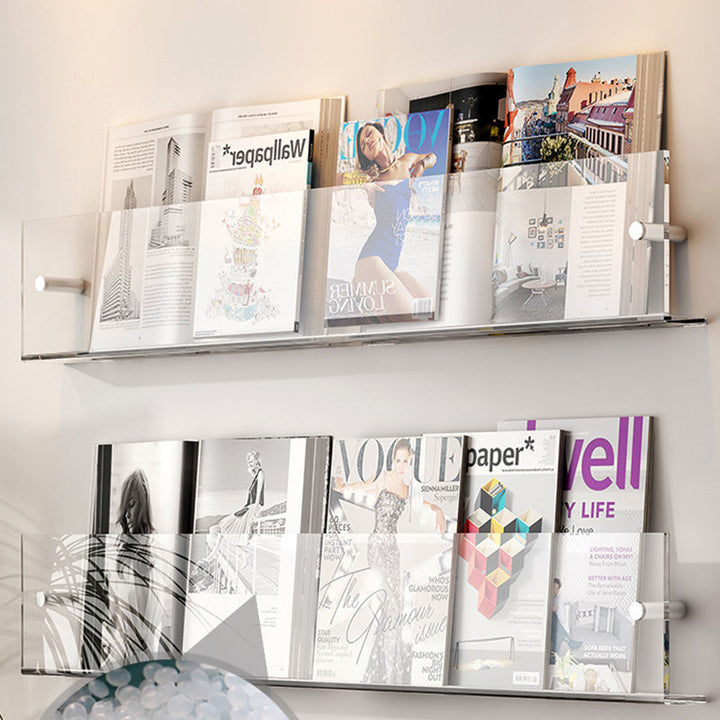 Creative Wall Mounted Bookshelf Shelf Acrylic