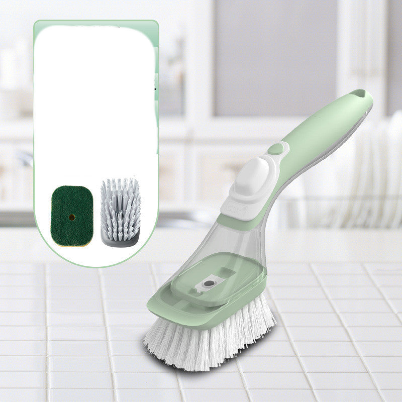 Household Long Handle Multi-function Liquid Pot Dish Brush