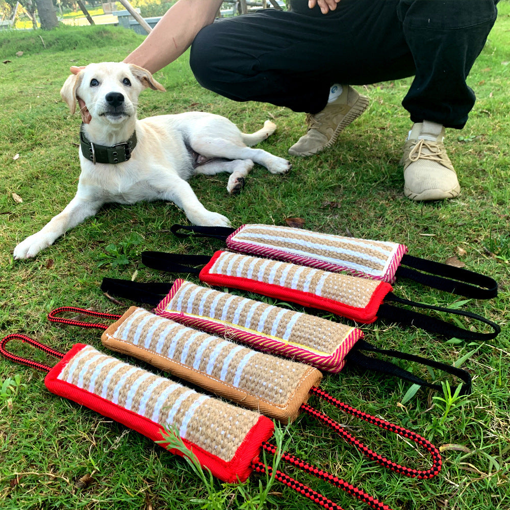 30cm Molar Coarse Hemp Biting Stick, Bite-resistant Training Dog Stick, Dog Biting Stick, Dog Playing