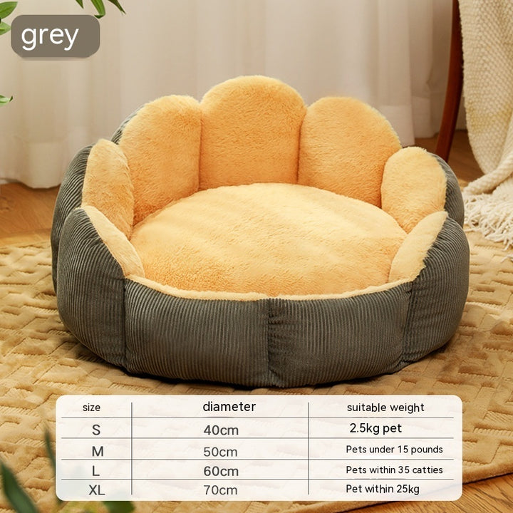 Pet Shell Nest Plush Thickened Cat Kennel Removable And Washable