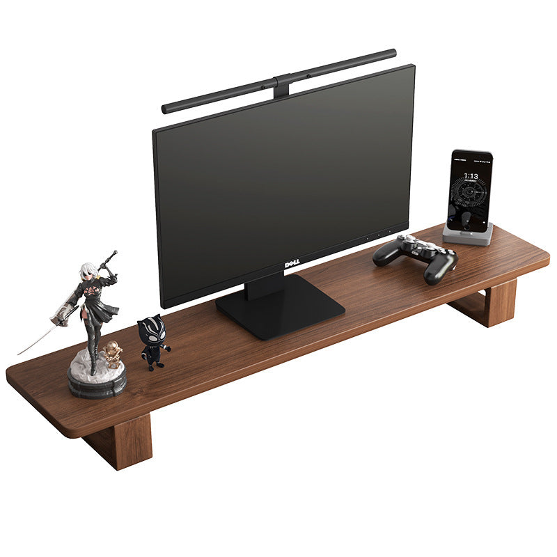 Solid Wood Desktop Computer Screen Raising Stand Desktop Storage Bracket