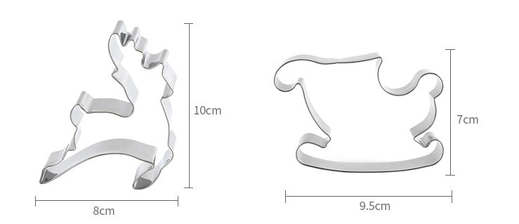 Emporte-pièces en acier inoxydable pour gâteaux de Noël, moule à biscuits, emporte-pièce pour fondant, outils de cuisson DIY