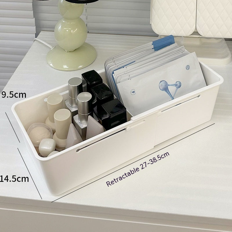 Telescopic Drawer Cosmetic Compartment Storage Box