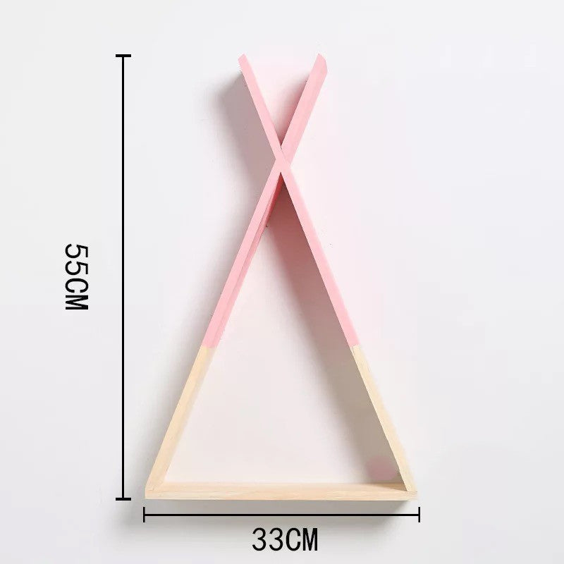 Nordic wood x triangle shelf