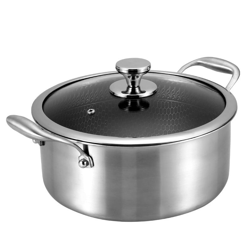 Binaural 304 Stainless Steel Soup Pot Non-coated Non-stick Pan