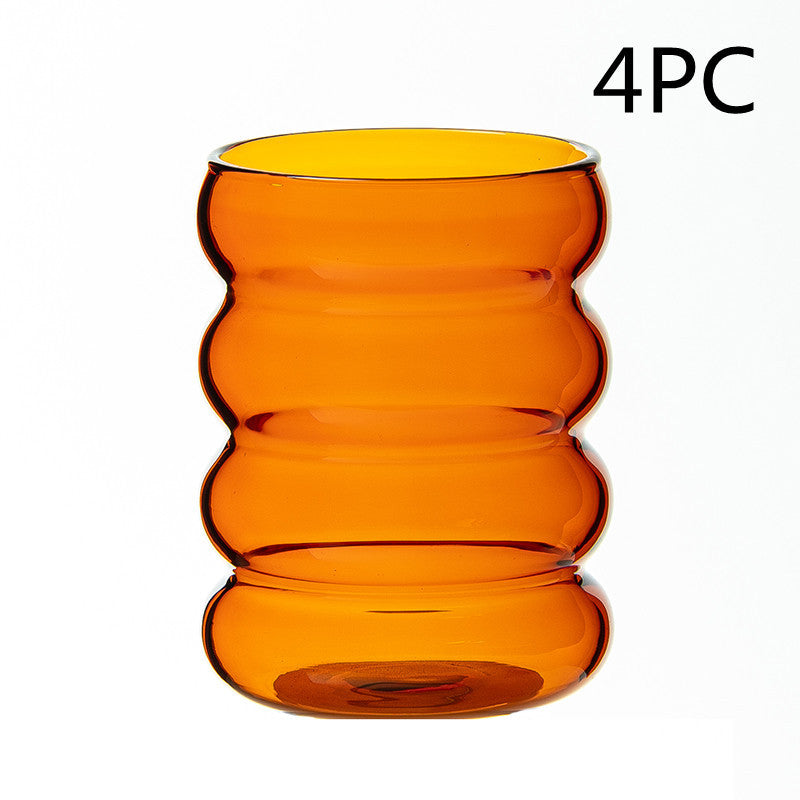 Amber Heat-resistant Glass Cup Hand Made Coffee Cup Tea