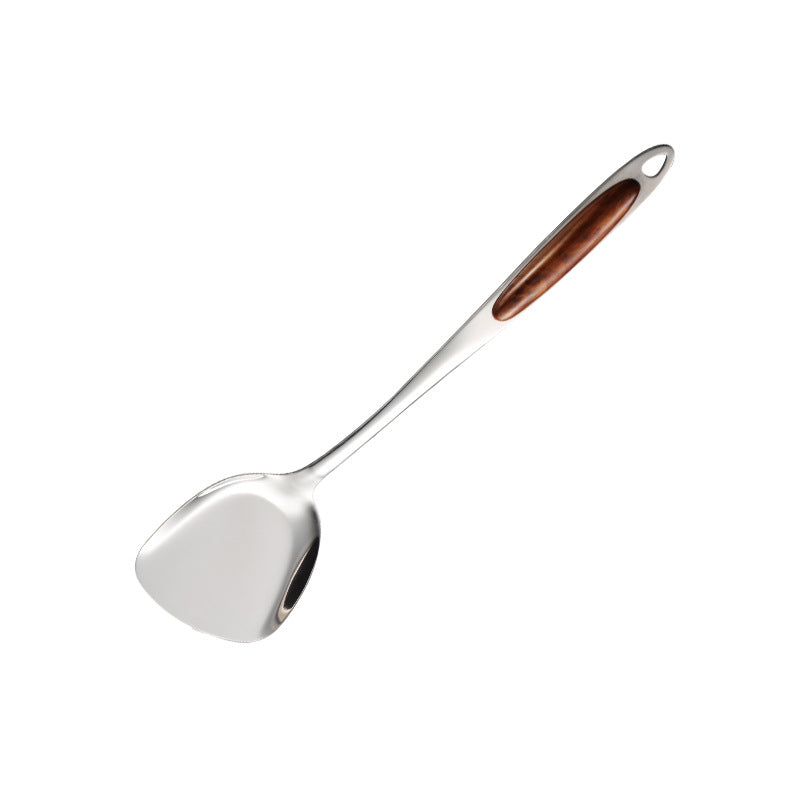 Spatula Stainless Steel Golden Kiwi Wooden Spoon Household